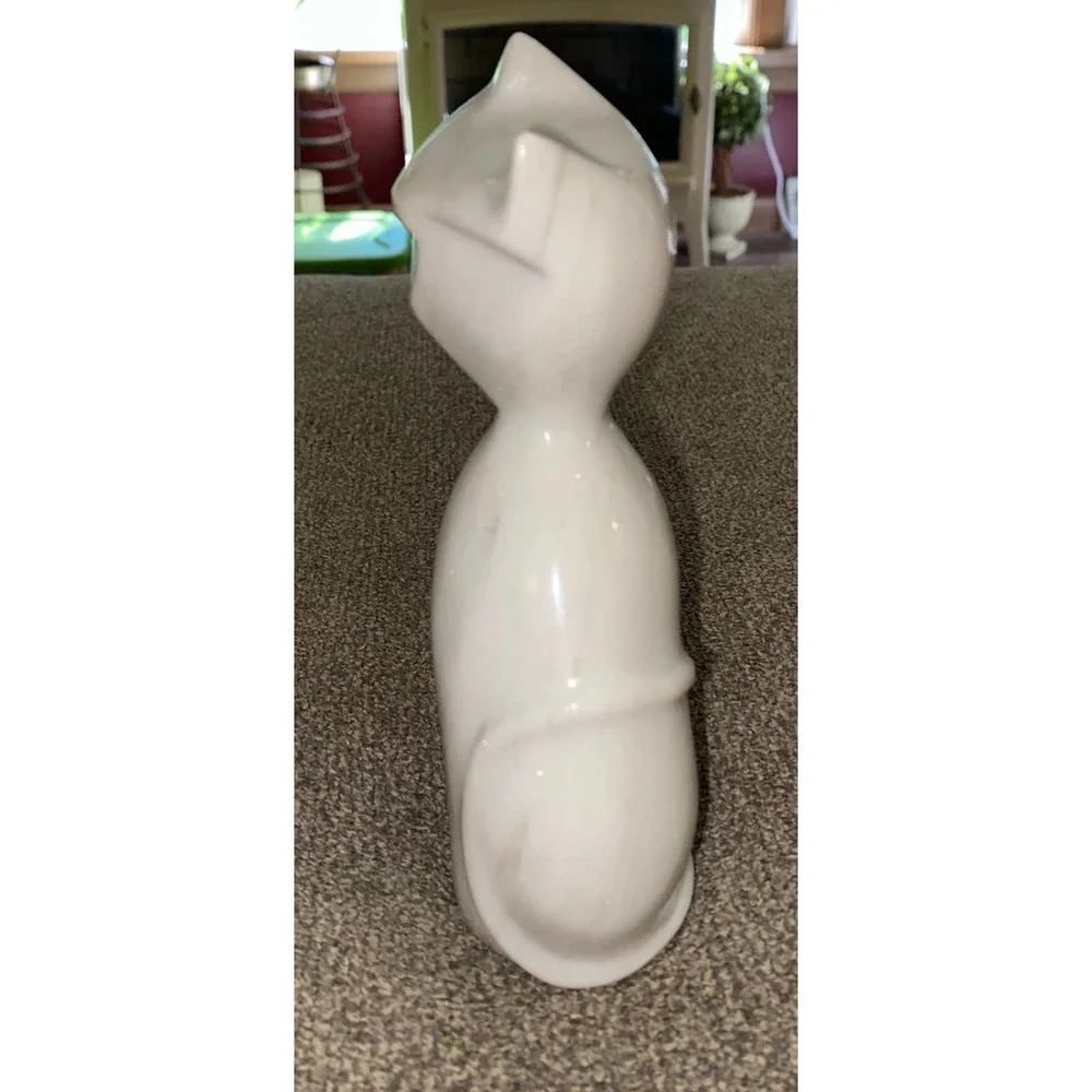 Vintage Sitting Cat Marble Figurine - Picture 9 of 9